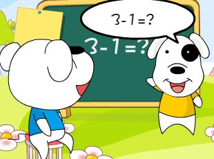 -3-1=  